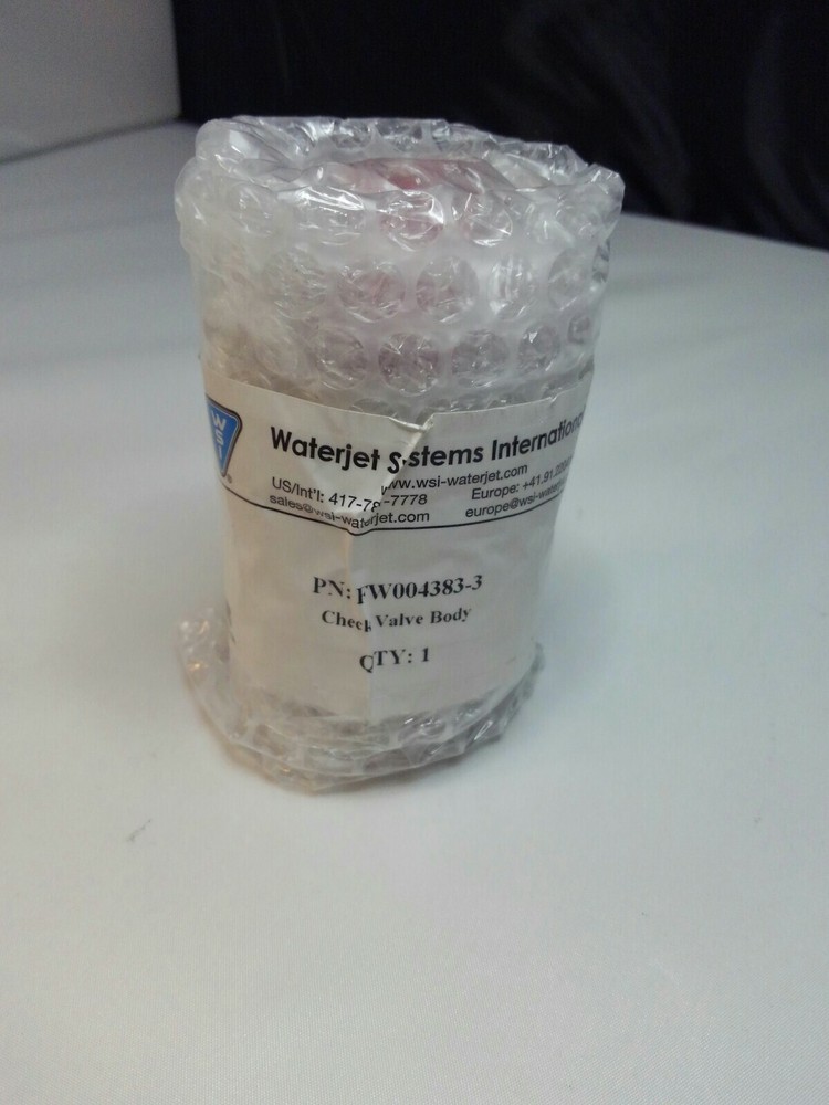 WSI Waterjet FW004383 Check Valve Body 60K (Original WSI Part Made In USA)