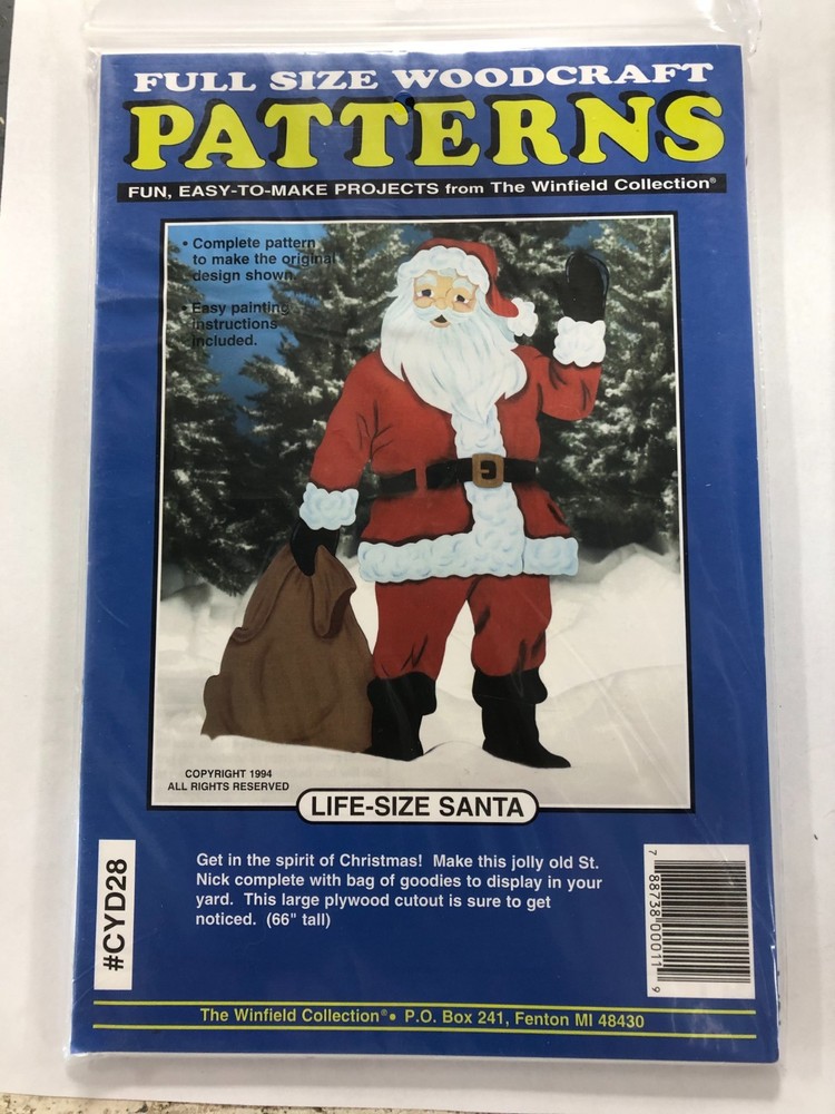 Full Size Woodcraft Patterns Santas