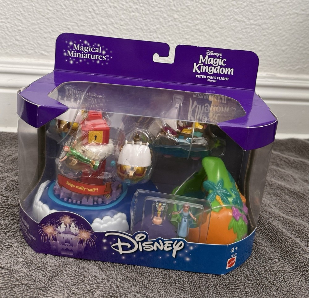 MAGICAL MINIATURES DISNEY'S MAGIC KINGDOM PETER PAN'S FLIGHT MATTEL PLAYSET