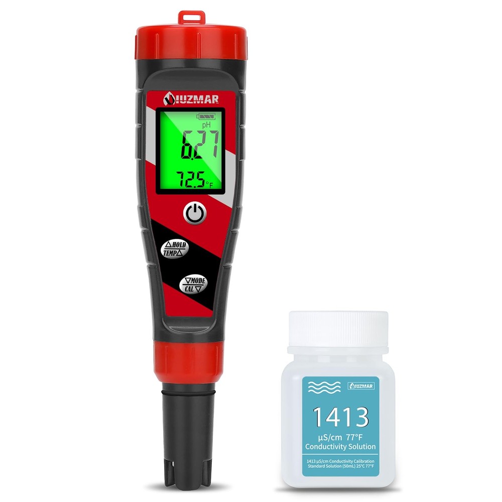 Digital pH Meter TDS EC Tester for Water Hydroponics Accurate Reader Kit