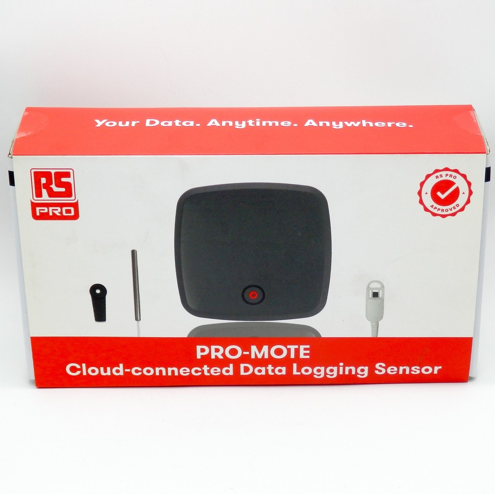 RS PRO 172-0562 Thermistor Probe Temperature Cloud-Connected Data Logger Kit