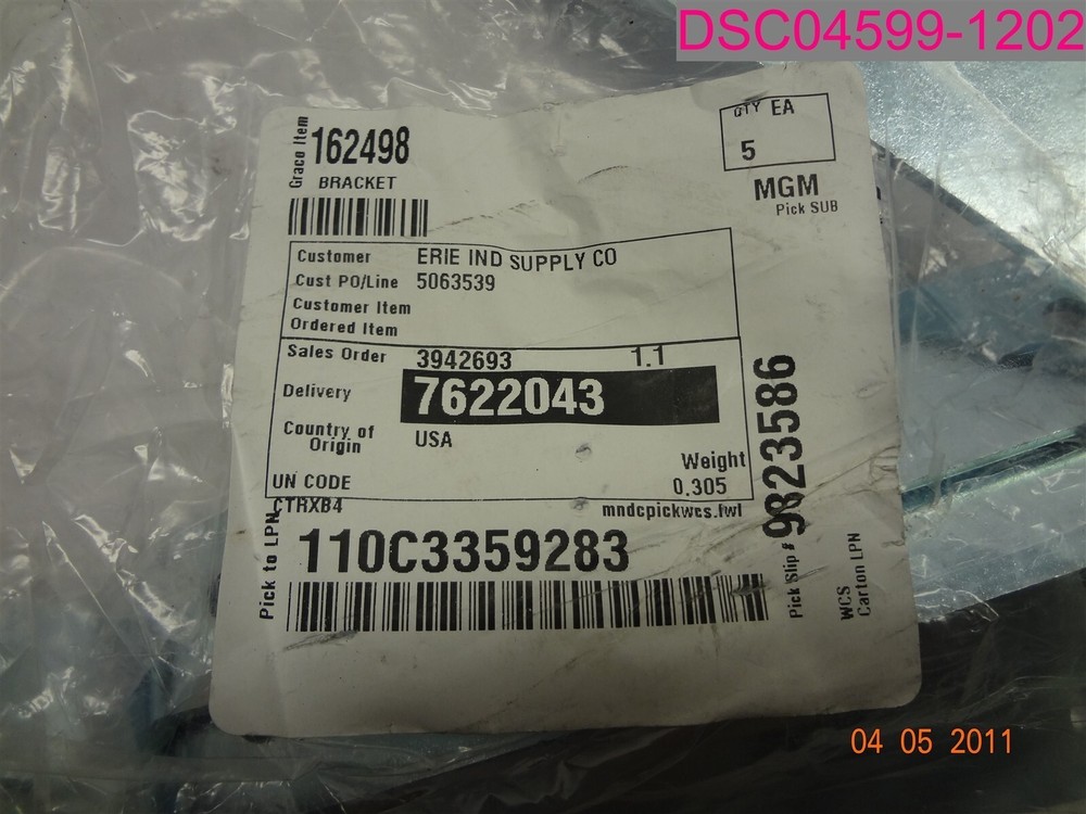 QTY=5; GRACO Paint Sprayer Bracket 162498