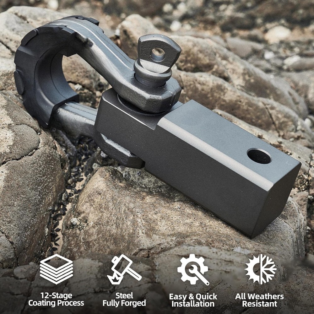 Hinged Receiver for 2-inch Receiver, Includes Extreme Forging with Release Pin