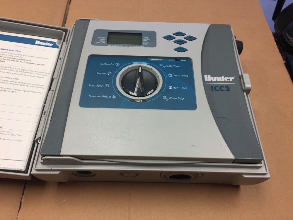 Hunter ICC2  I2C-800-PL Sprinkler Irrigation Timer Controller 8-Station Zone