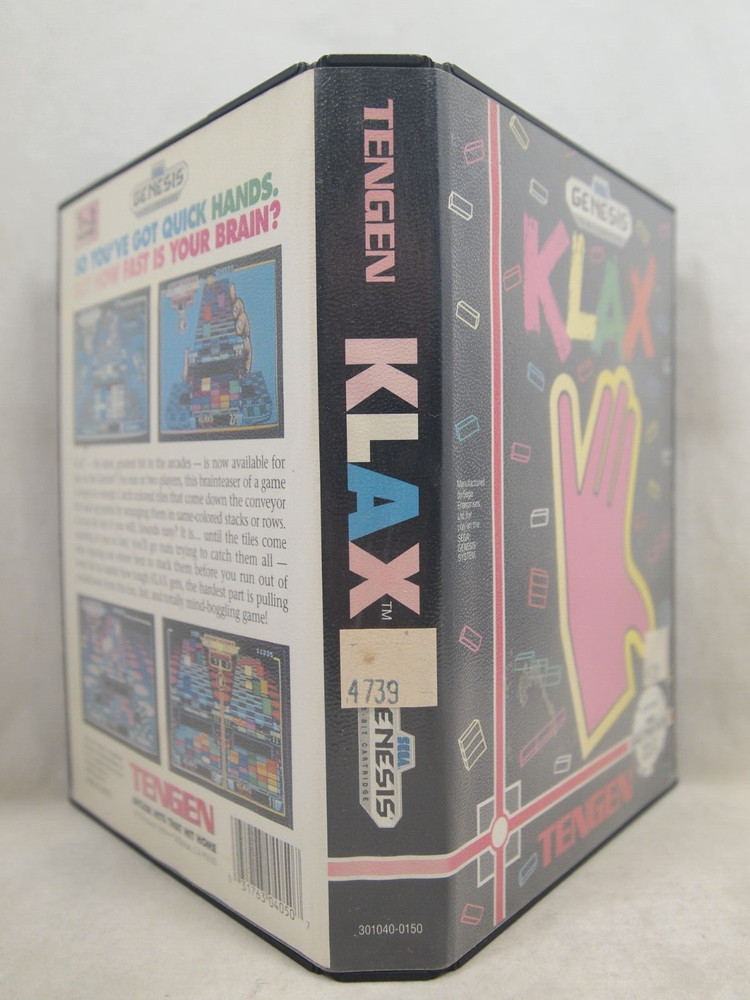 Klax Case (SEGA Genesis) Authentic BOX ONLY