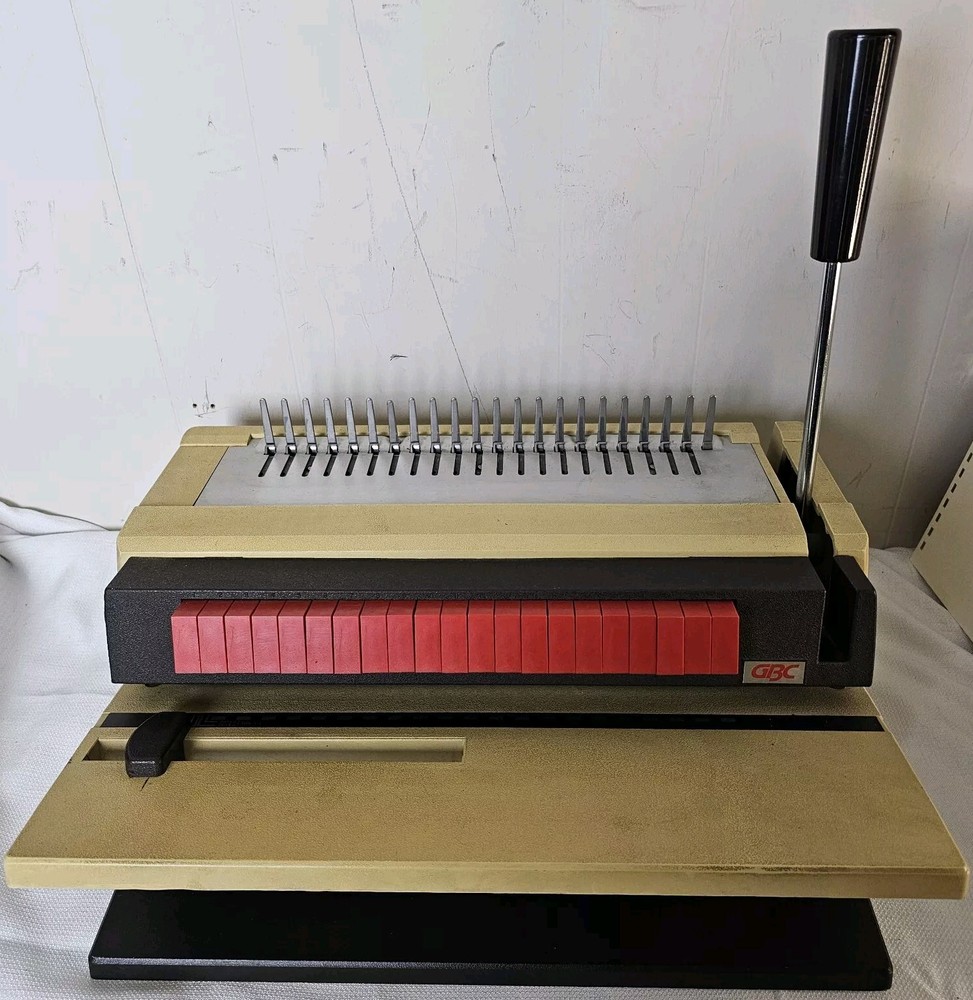 GBC 450-KM  Book Comb Binding Manual Machine  + Presentation Covers, Pages
