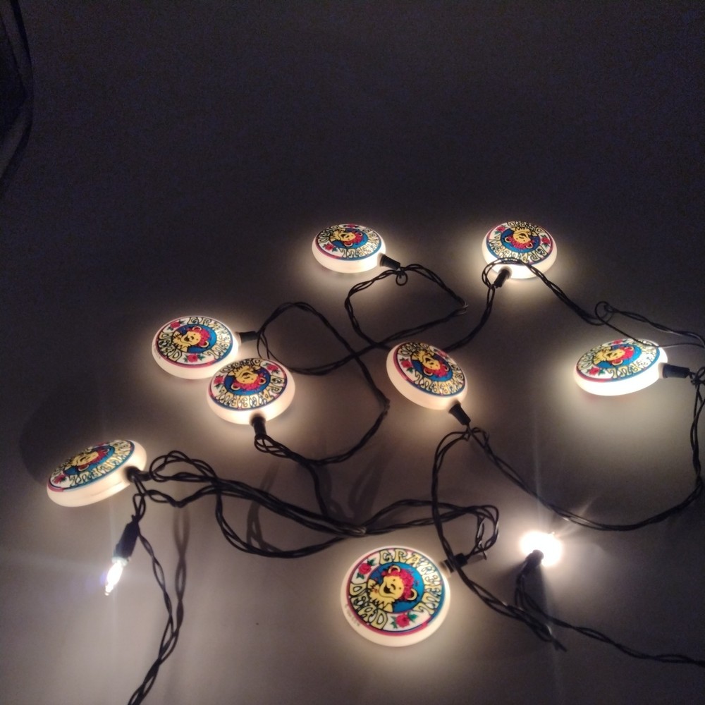 Grateful Dead Party Tea Lights 1994 Used 2 Covers Missing Tested Working