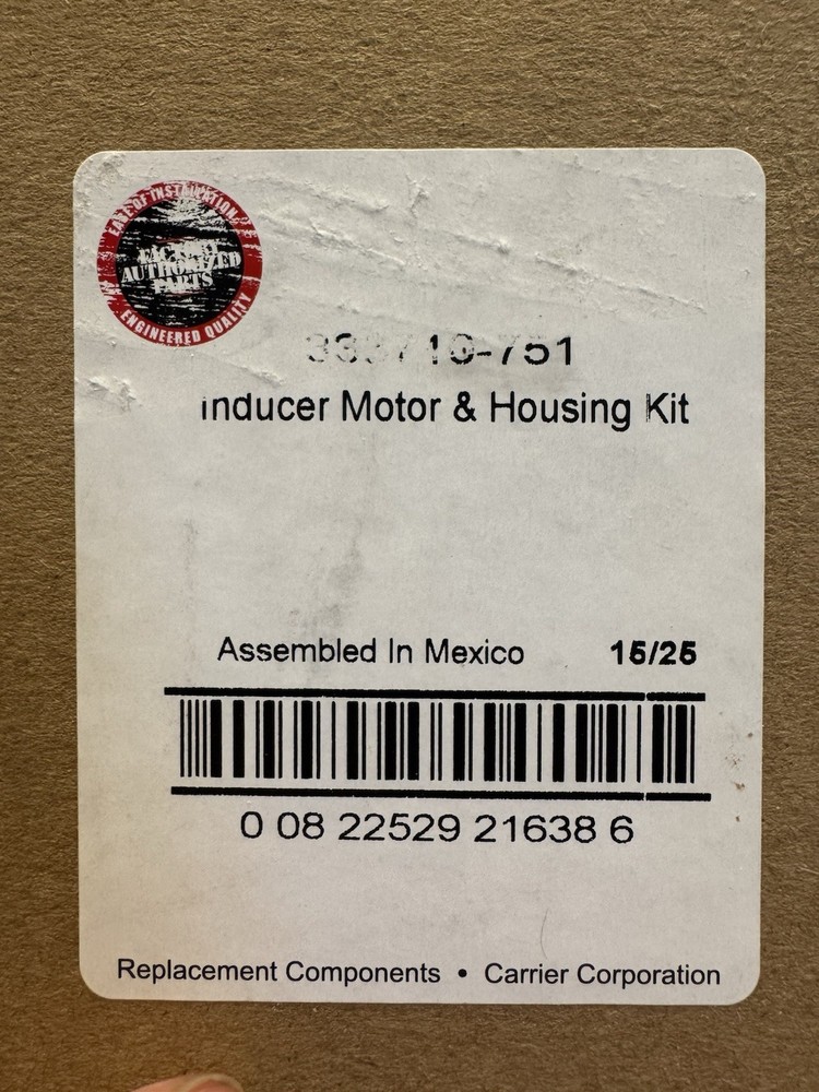 Furnace Inducer Assembly 333710-751