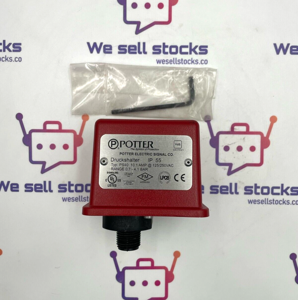POTTER PS40-1VDS Low Pressure Indicator
