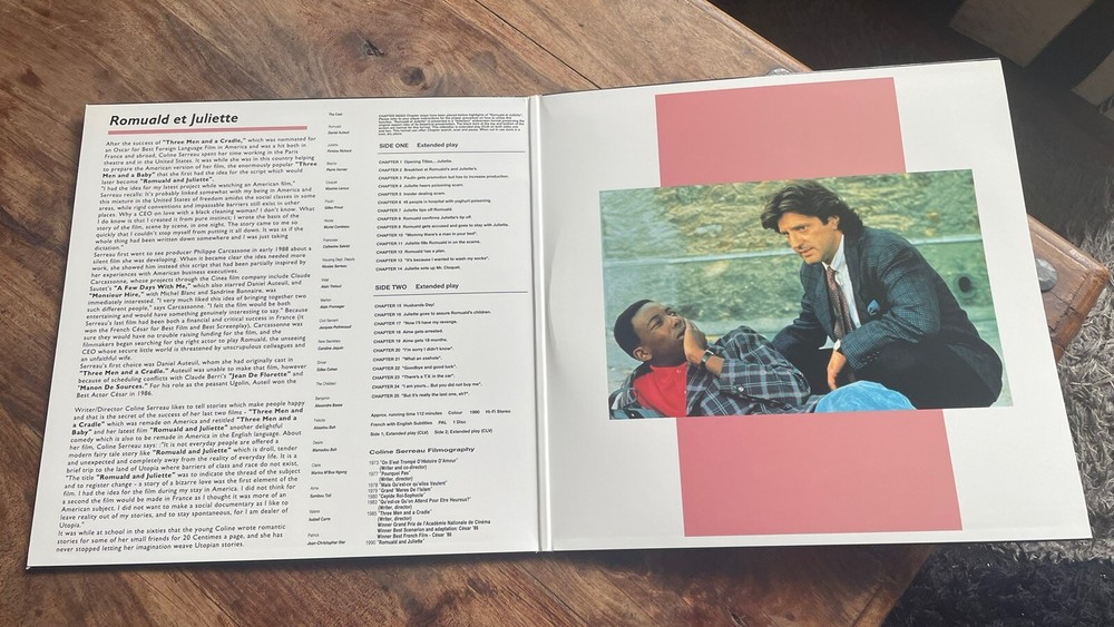 ROMUALD ET JULIETTE - DANIEL AUTEUIL MINT LASERDISC