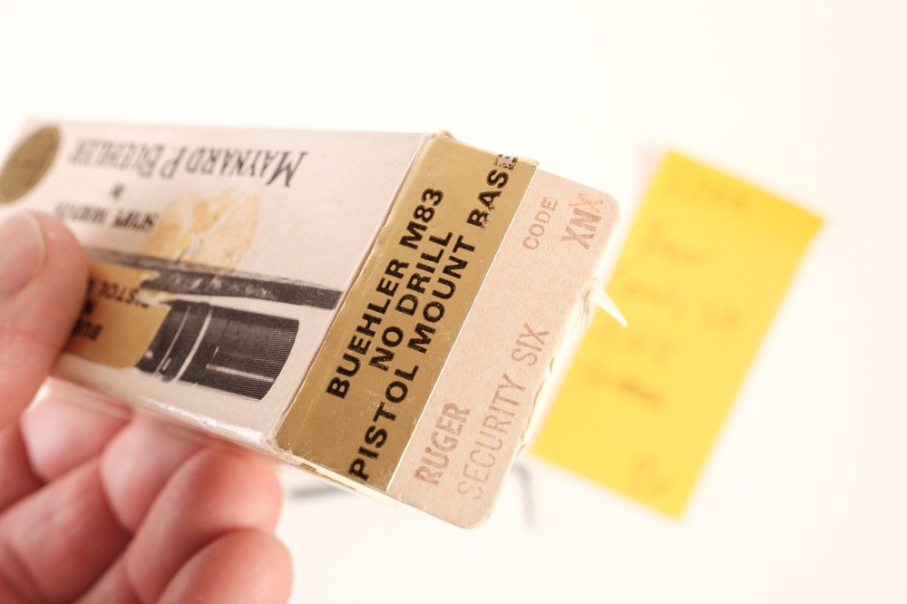 H222 Buehler Scope Mount Base Code XNX Ruger Security Six Stainless