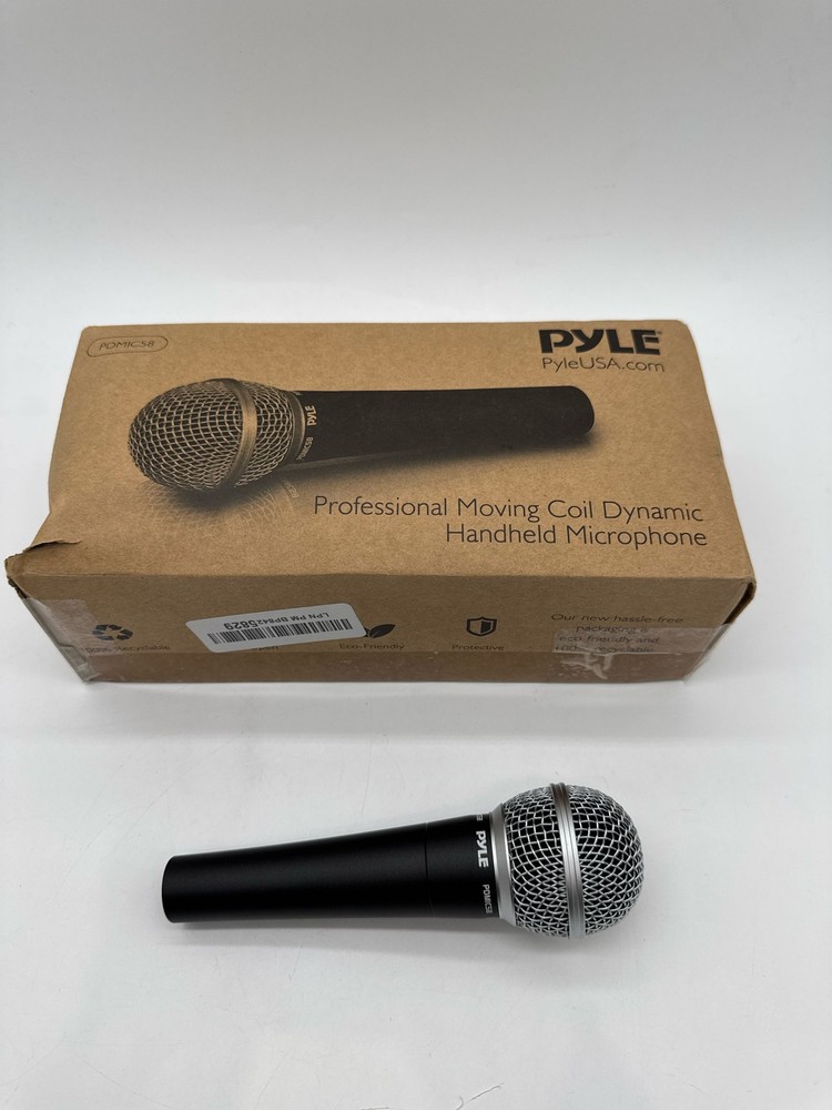 Pyle PDMIC58 Dynamic Cardioid Microphone XLR Cable 15ft Unidirectional Black