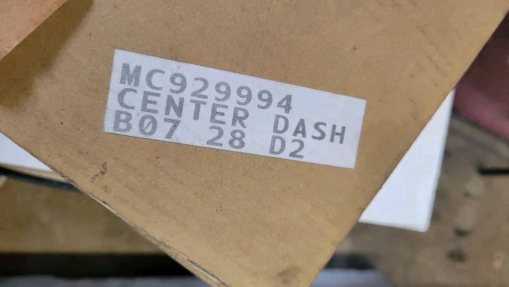 MC92994 GENUINE MITSUBISHI CENTER DASH PANEL NOS