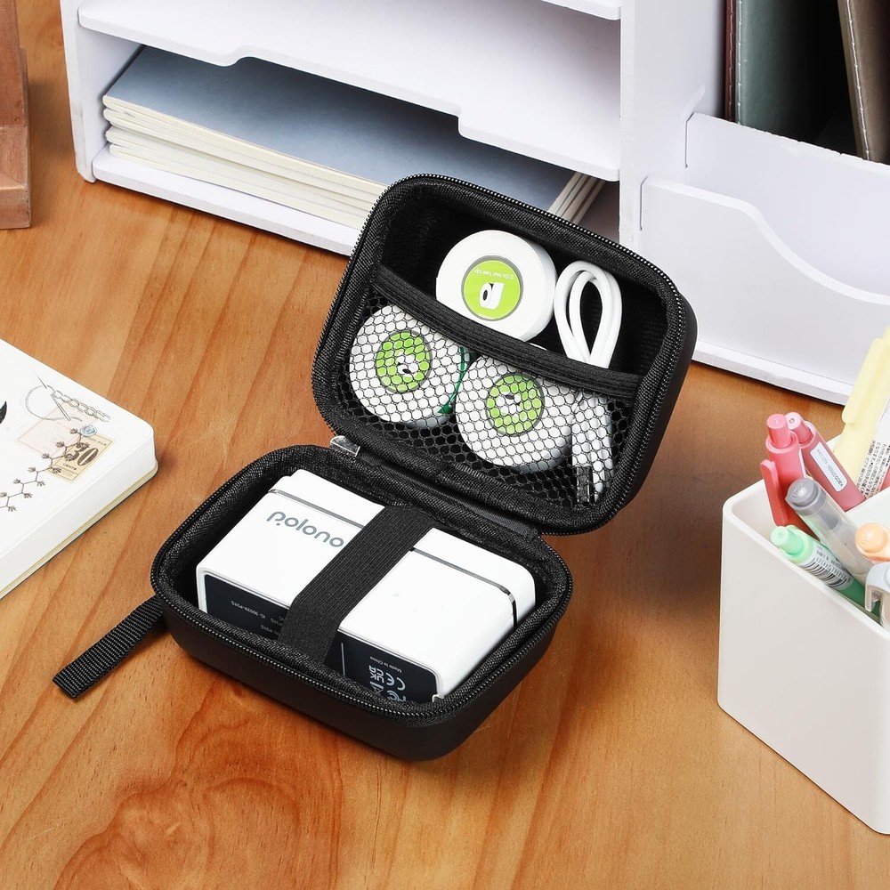 Label Printer Case Compatible with P31S Label Maker, (Case Only), Black