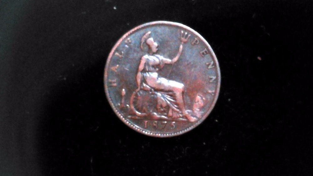 Great Britain 1875 Half Penny [080]