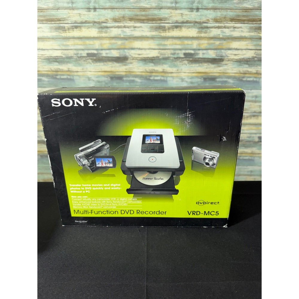 Sony VRD-MC5 DVDirect Multi-Function DVD Recorder White NEW Original Box