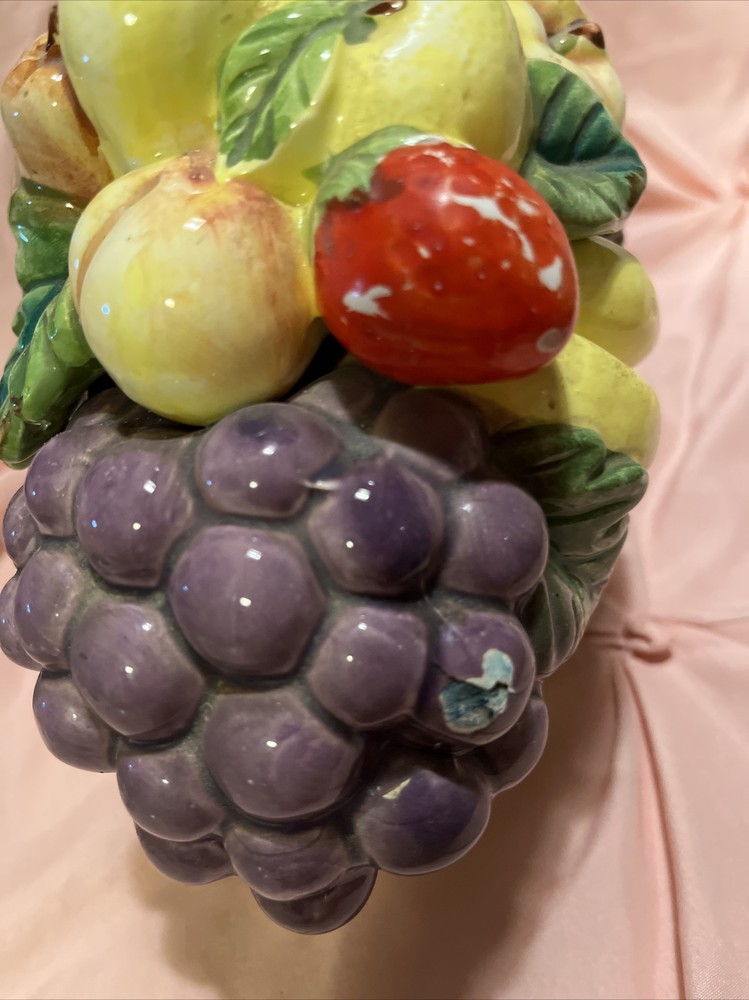 Vintage Ceramic Centerpiece Fruit Basket