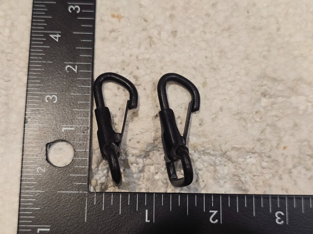 Original US Military Web Gear Snap Hooks Pair Short (#4426)