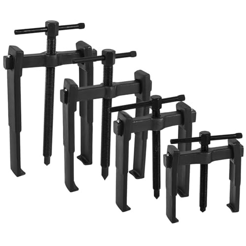 4 PCS 2 Jaw Gear Puller, 3'' 4'' 6'' 8'' Adjustable Bearing Puller Remover,