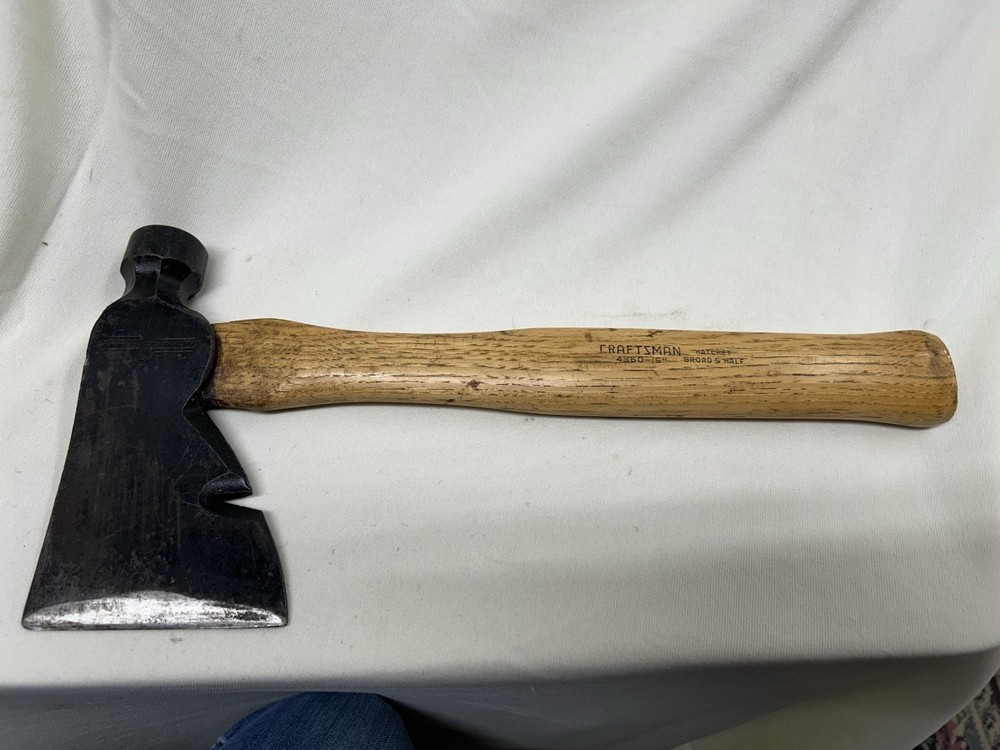 Ward Master Quality 7” Hatchet/Axe W Nail Puller Craftsman Wood Handle
