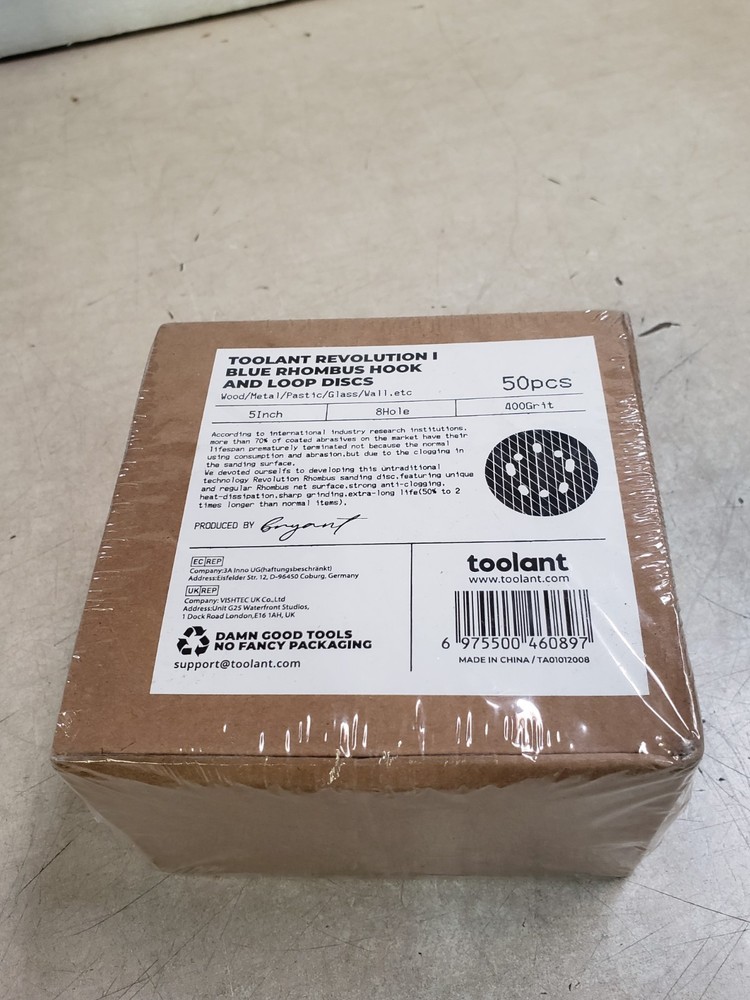 Diamond Shape 5 Inch 400 Grit Sanding Disc - 50 Pack