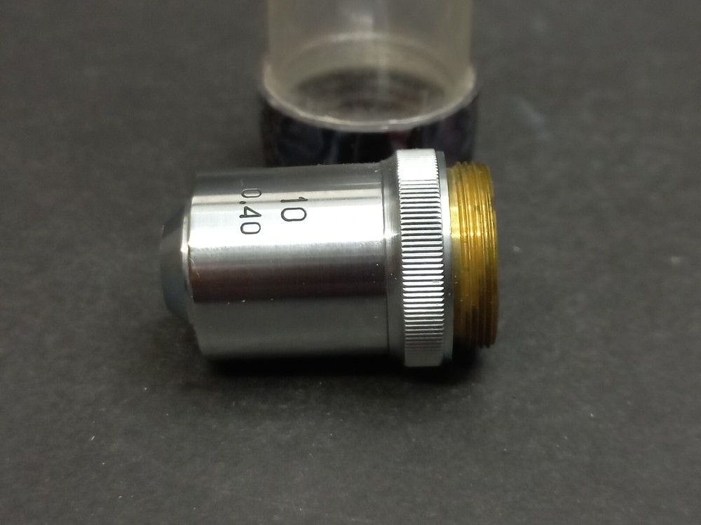 Soviet Vintage Microscope Lens LOMO 10/0,40, USSR Microscope Accessories