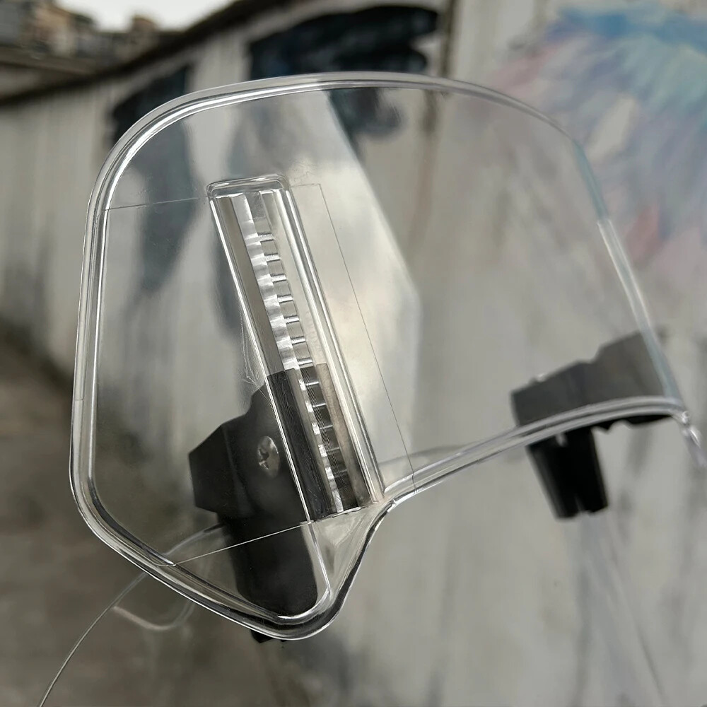 Clip On Motorcycle Windshield Extension Spoiler Wind Screen Deflector Universal