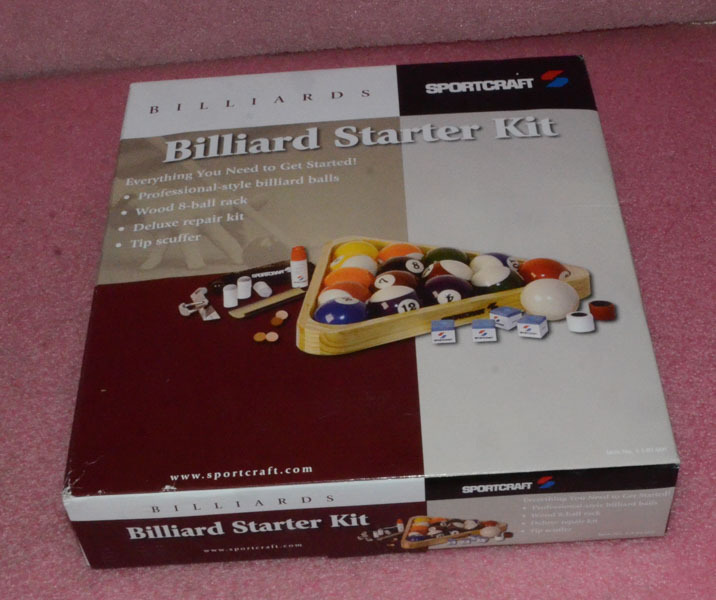 Sportcraft Billiard Starter Kit.