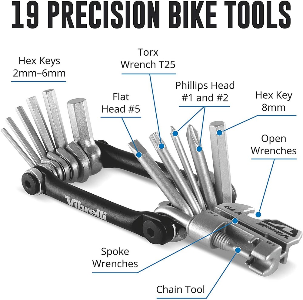 VIBRELLI V19 MULTI-TOOL PREFORMANCE BIKE TOOL + CARRY CASE