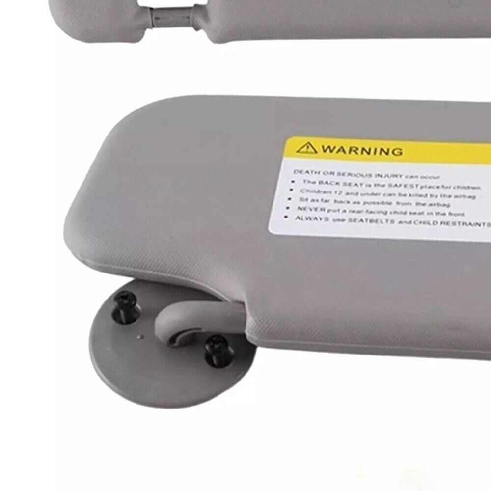 Sun Visor Set for Chevrolet Driver + Passenger Side Gray