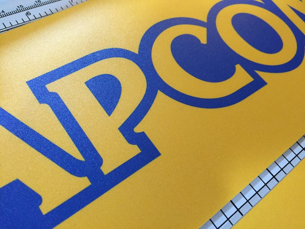 Laminated Capcom Arcade Side Art Sticker Pair 16” x 5”