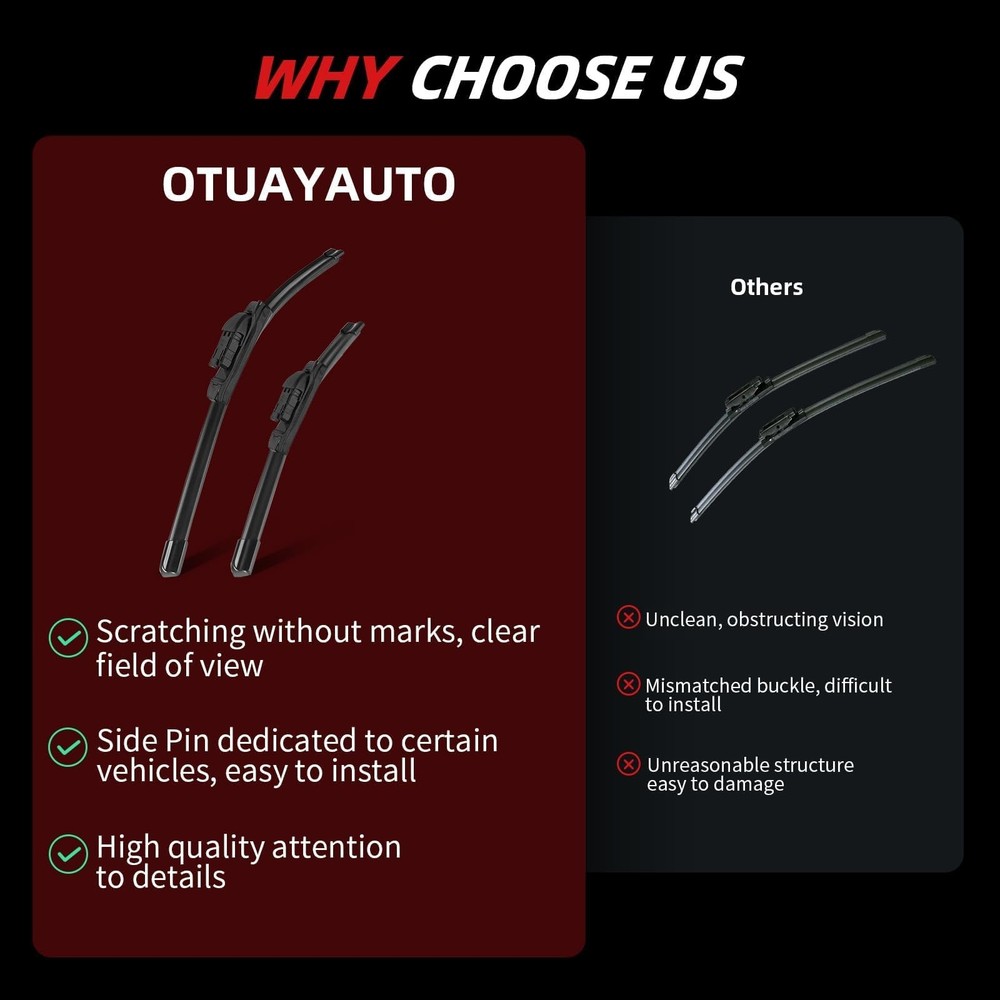 "22" Windshield Wipers for 20142018 GMC Sierra, Chevy Silverado 2 Pack"
