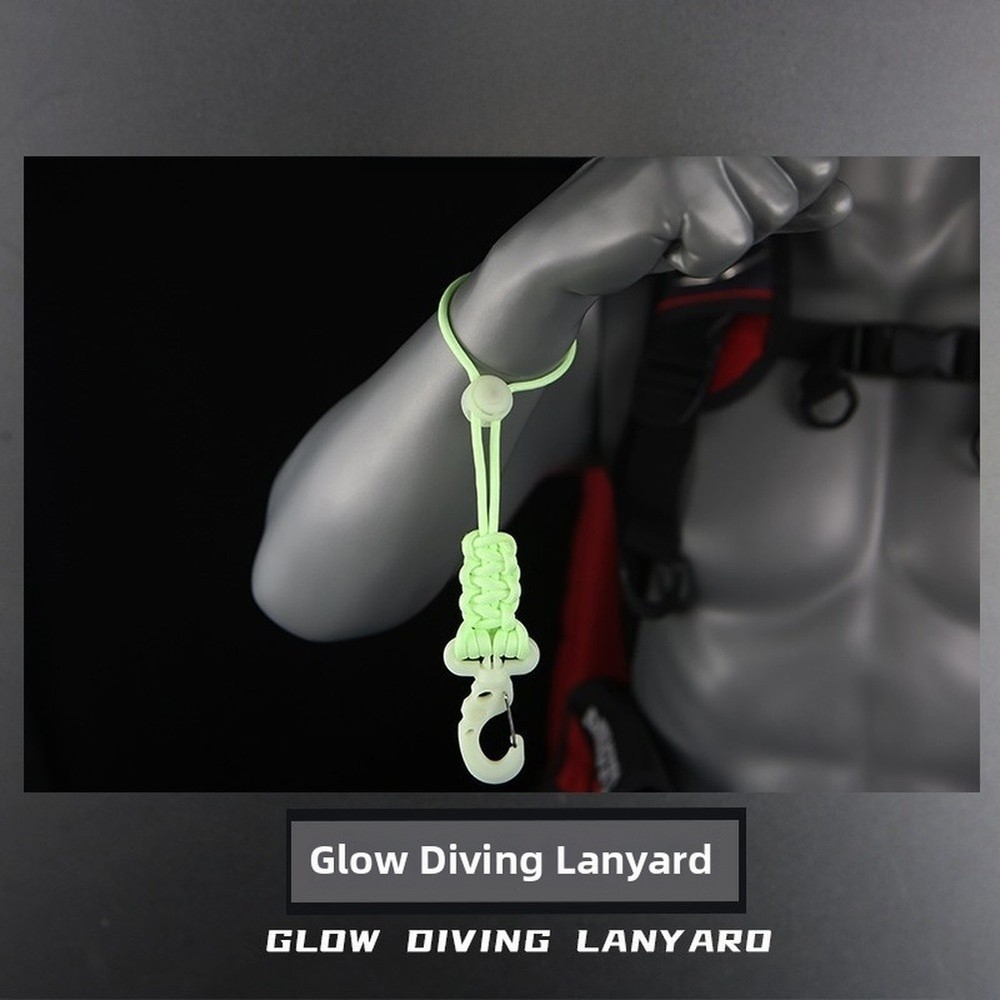 Glowdive Glow in Dark Diving Lanyard for Flashlight Camera Waterproof Case