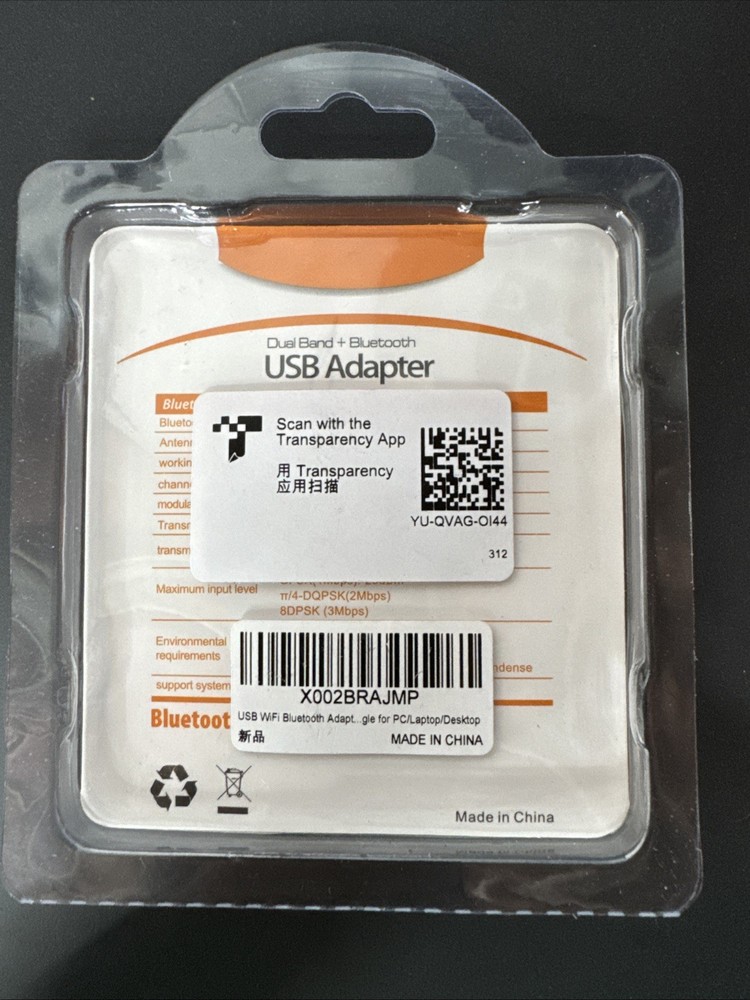 USB Wifi Adapter Dual Band + Bluetooth | 600 Mbps NEW