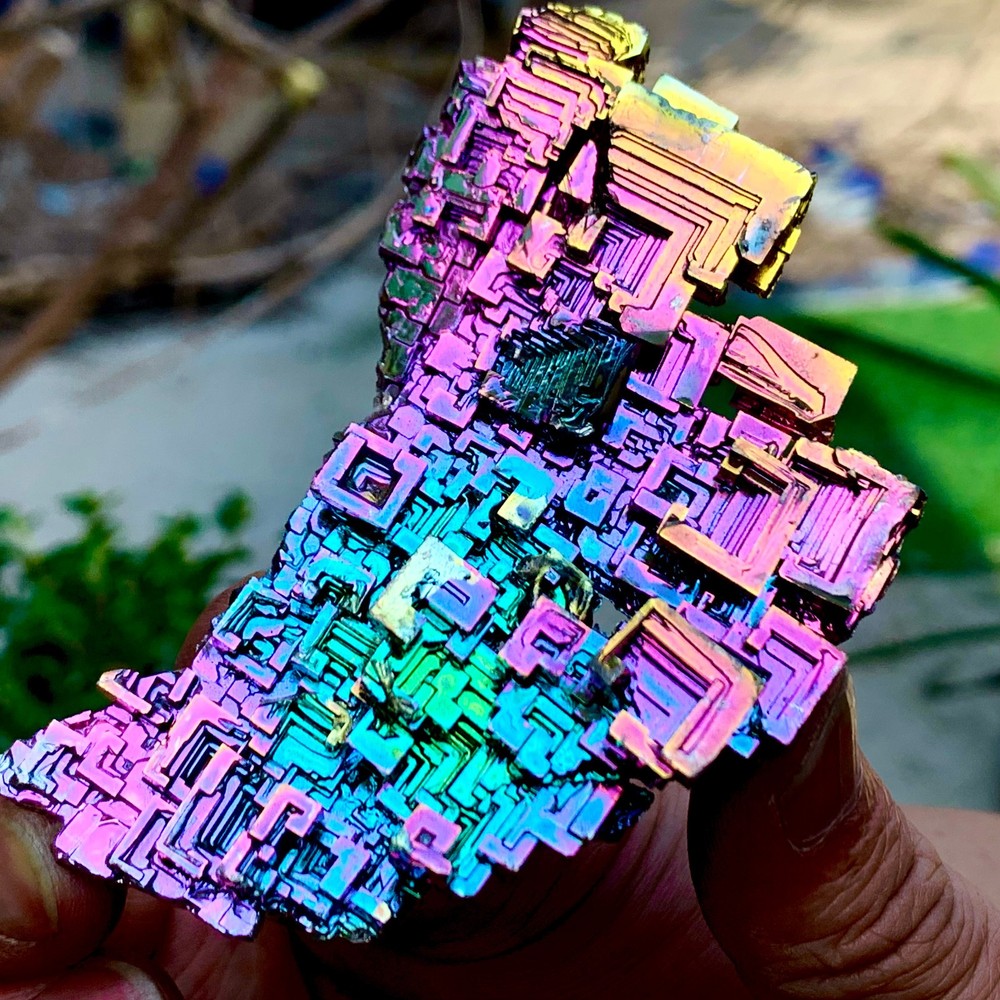 110G A+++ Gram rainbow crystal element Bi gemstone Mineral specimen