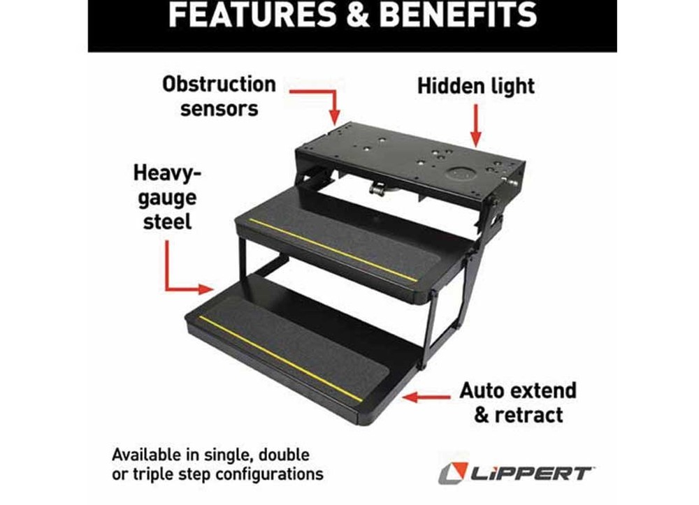 Lippert 3722862 Step, Series 34 w/Motor,Control, & Switch
