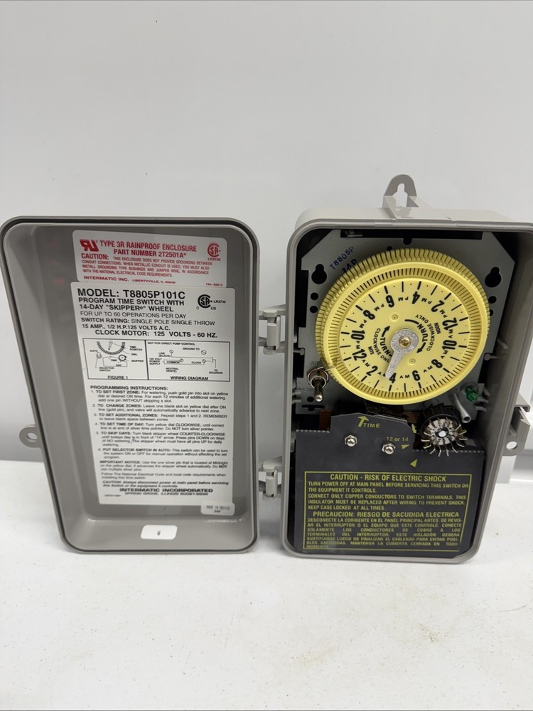 Intermatic T8805P101C 125V Timer Switch - Gray