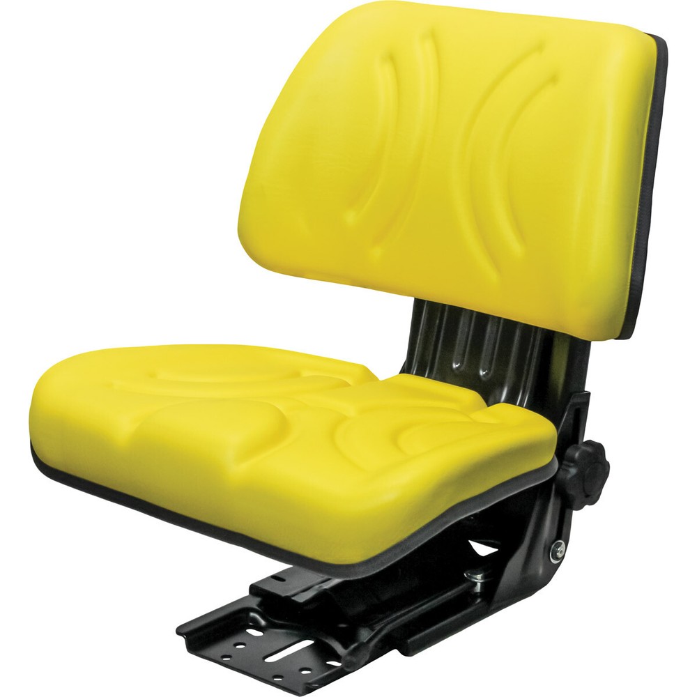 Uni Pro - KM 355 Yellow Mechanical Suspension Seat - Tall back