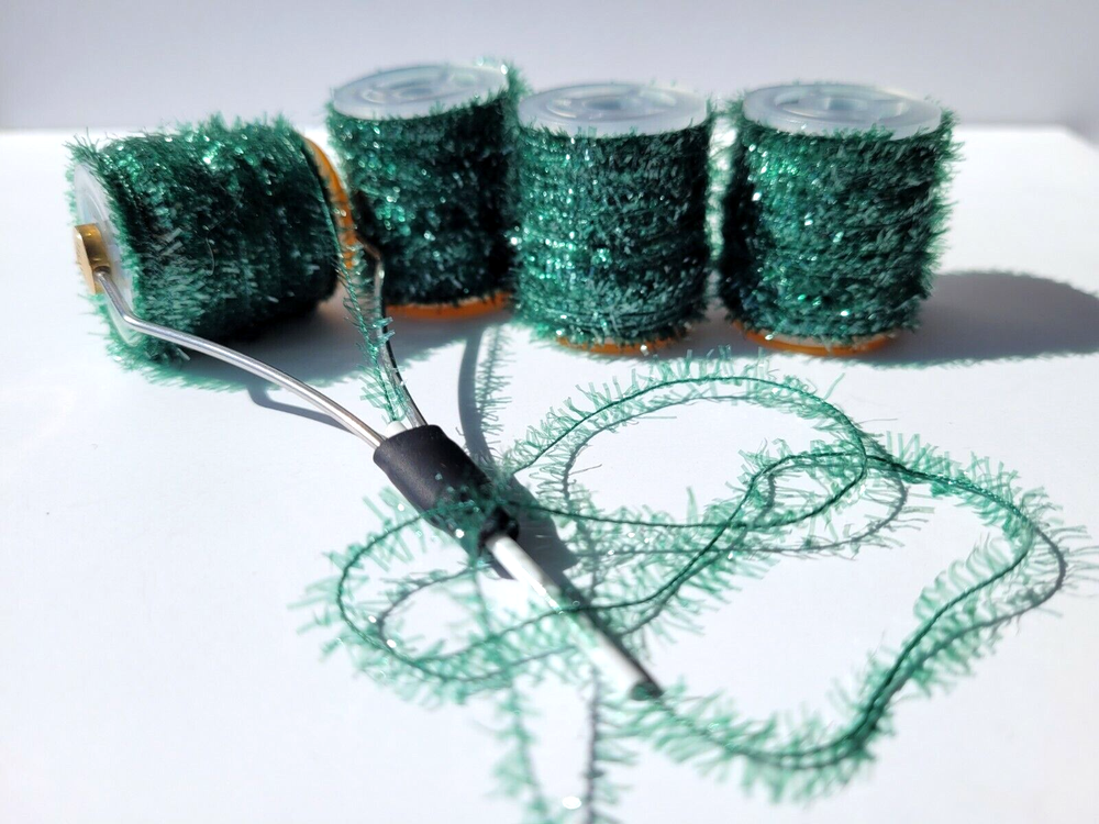 Micro Chenille - GREEN - 6M (18 ft.) - Premium - Fly Tying Material - New!