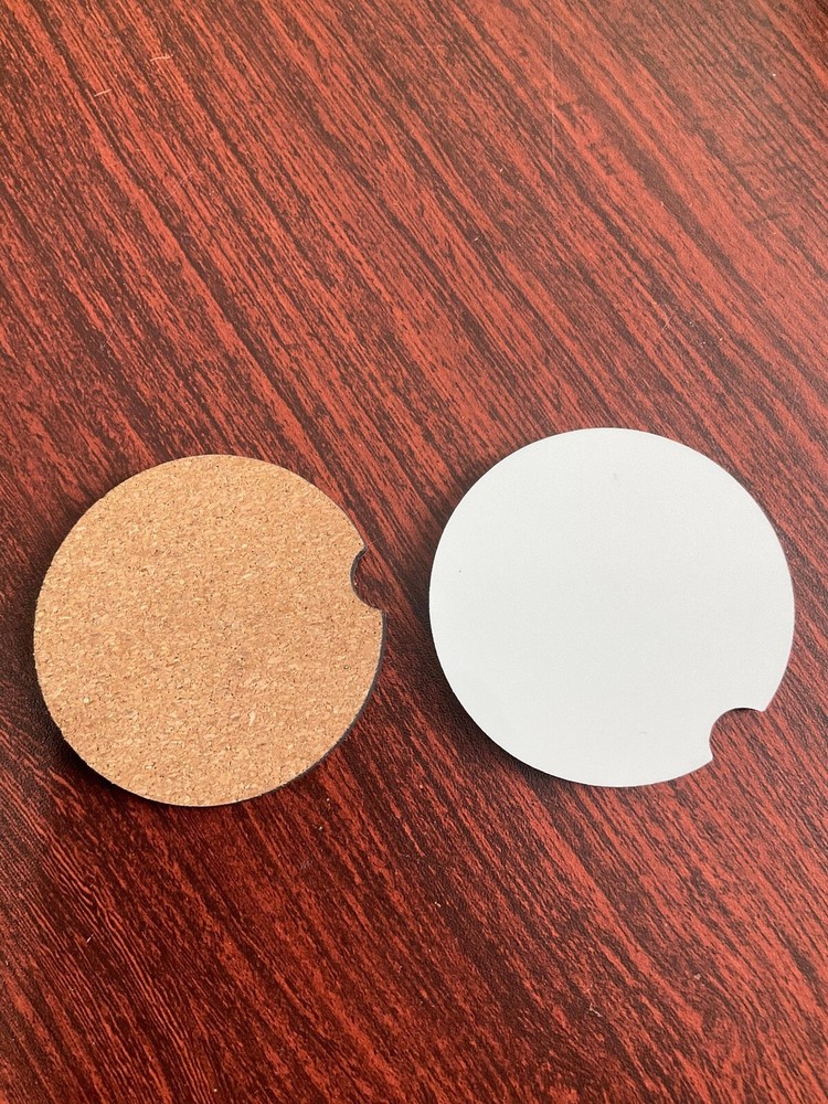 Sublimation Blanks Car Coasters, 2 Car Coasters, Sublimation Blank Coasters