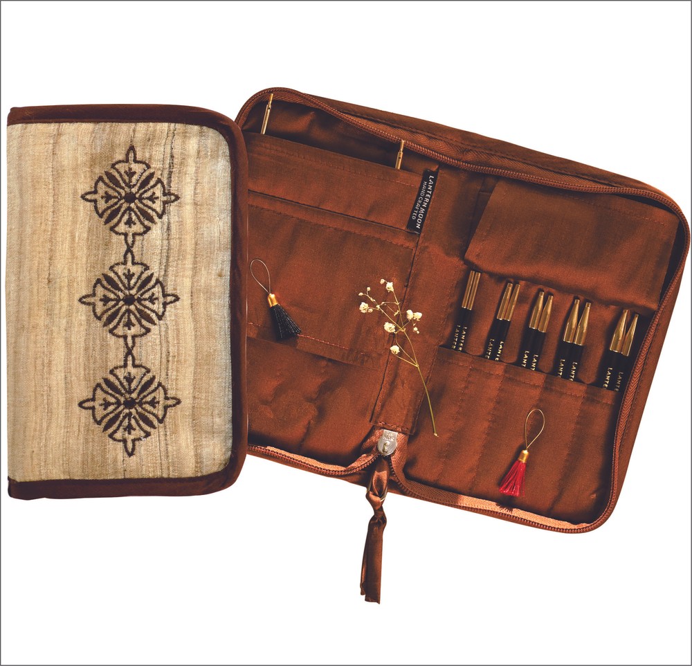 Lantern Moon Heritage 4" Ebony Interchangeable Knitting Needle Set with Silk