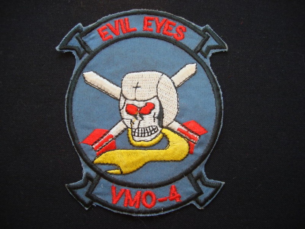 USMC Marine Observation Squadron VMO-4 "EVIL EYES" Patch
