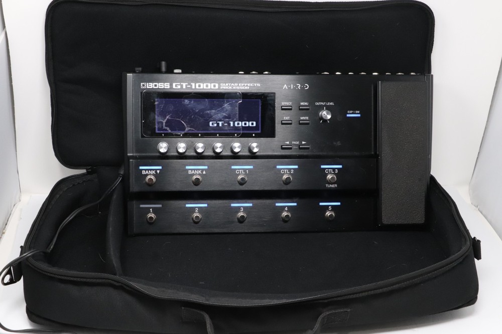 Damaged Screen  BOSS GT-1000 Guitar Effects Processor Multi-Effects Pedal WORKS