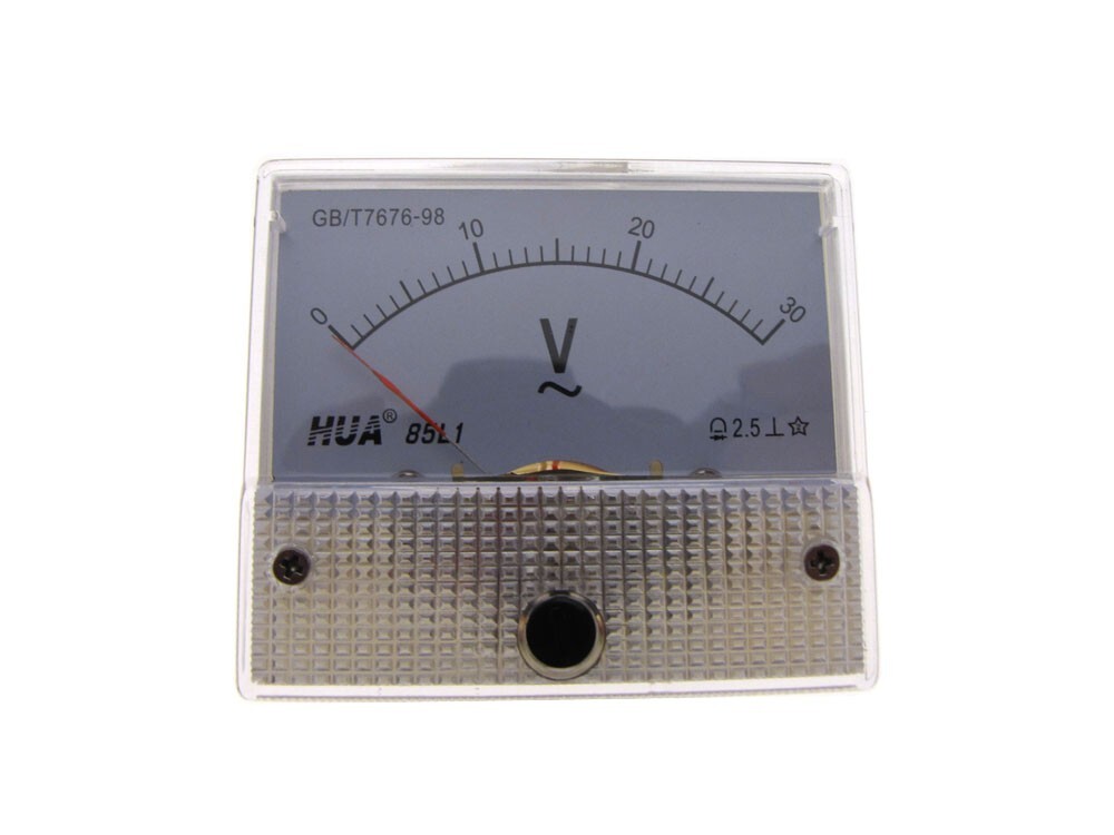 AC 0-30V Analog Needle Panel AC Voltage Ammeter  85C1
