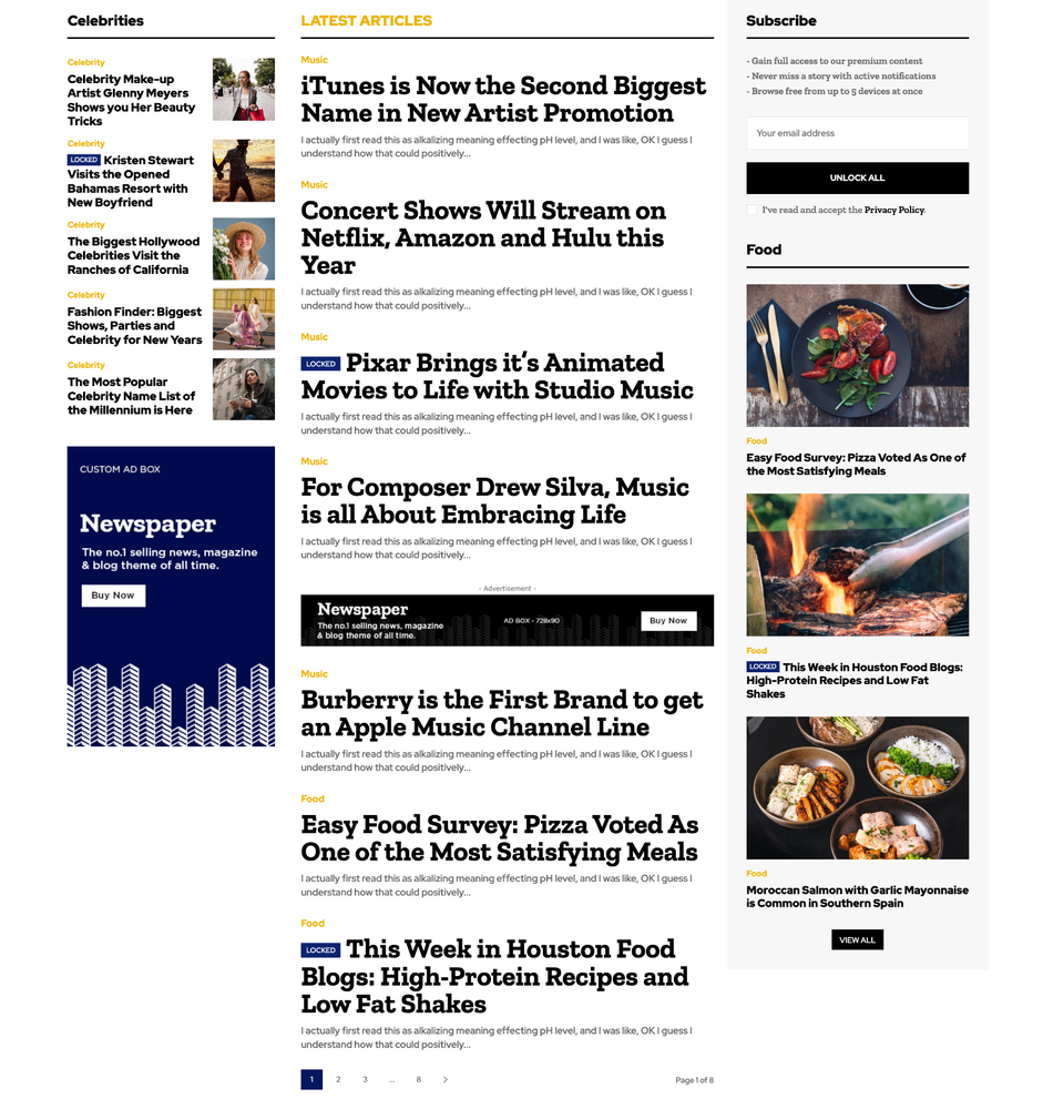 News Pro Website Design with Free 5GB VPS Web Hosting