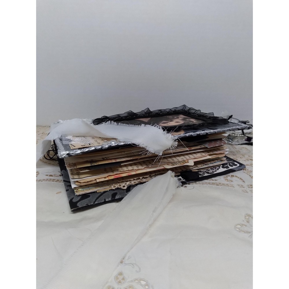 Old World Victorian Handmade Junk Journal Ephemera Interactive Keepsake Dangle