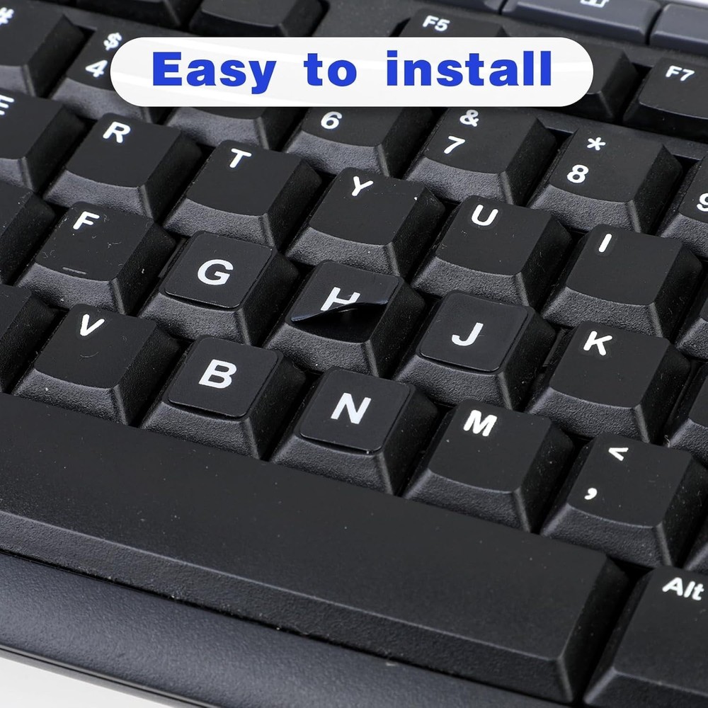 2 Pack Universal English Computer Stickers, Keyboard Replacement Letters English