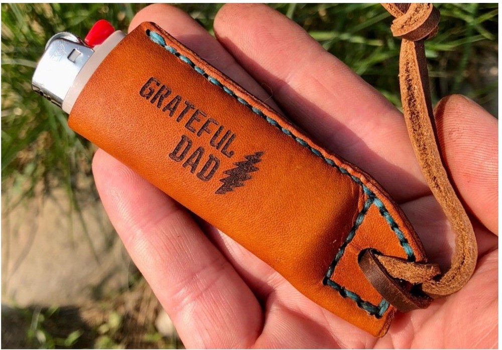 Grateful Dead Dad Leather Lighter Holder
