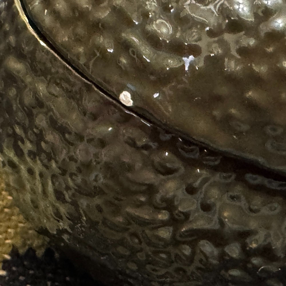 Avocado Shaped Lidded Ceramic Dish with Serving Spoon