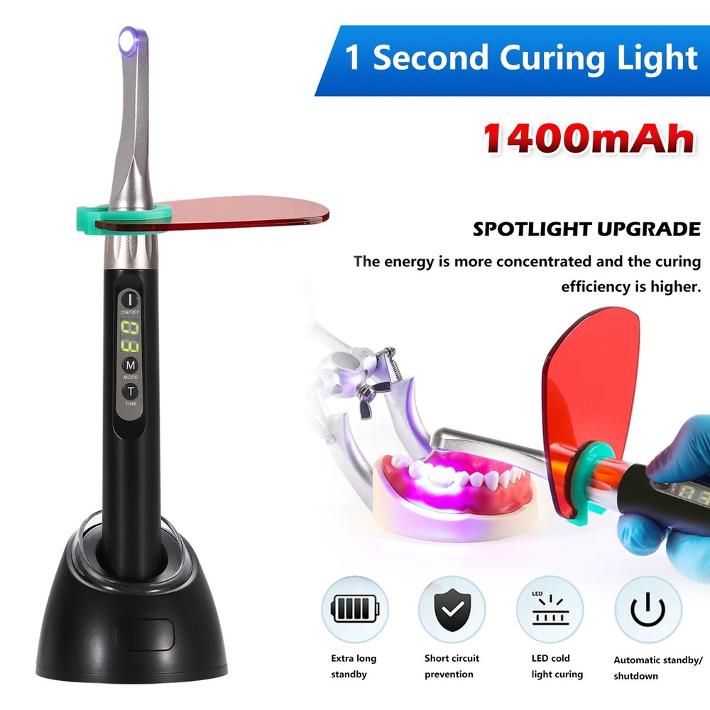 Woodpecker Style iLED Dental Wireless Curing Light 1Second Curing Lamp 2500mw/c㎡